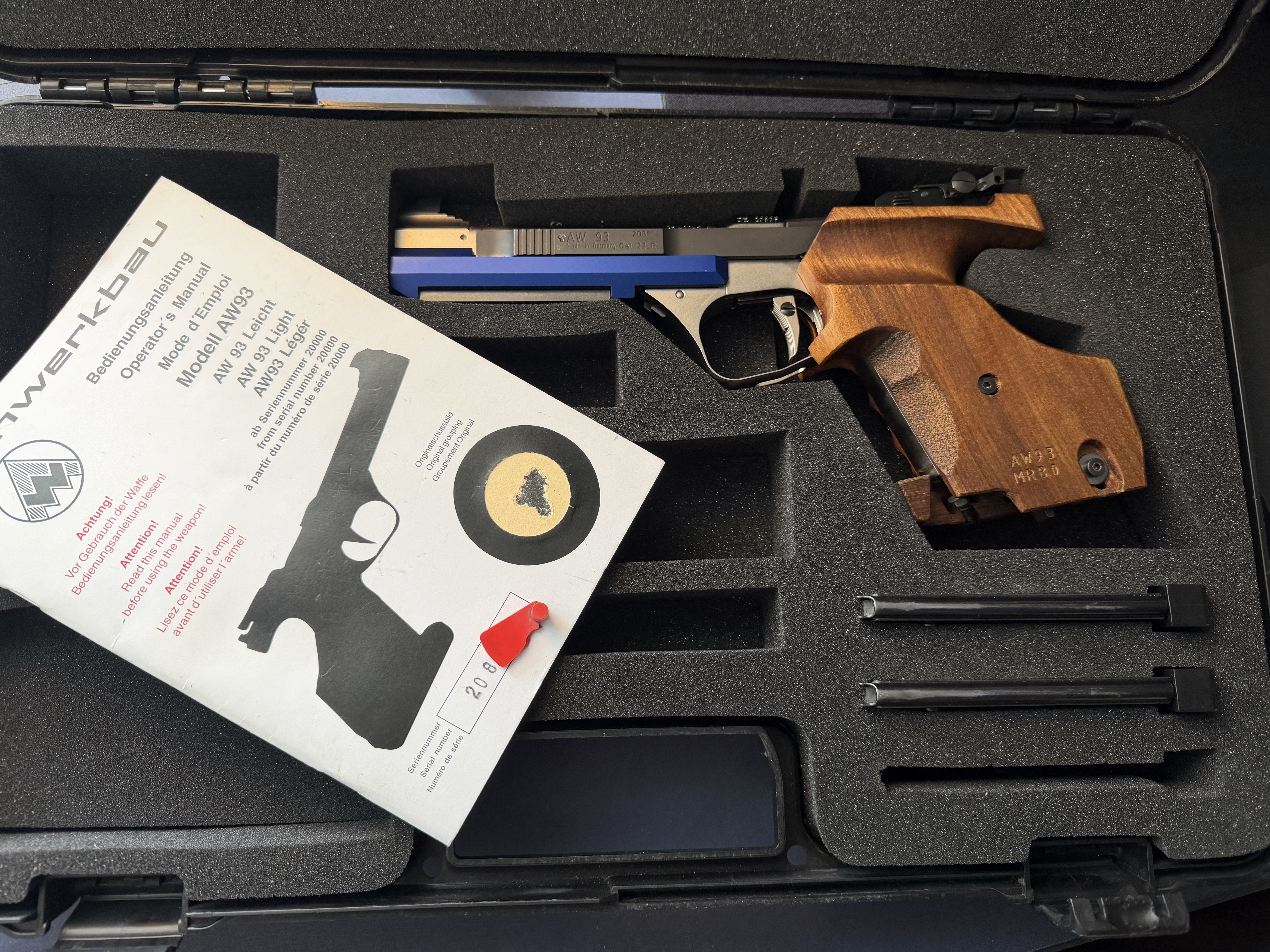 Annonce: Feinwerkbau AW93 Light 22LR